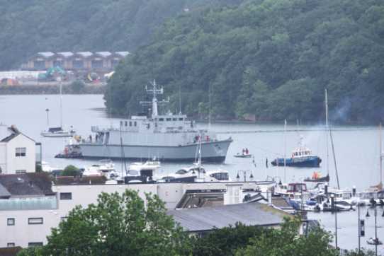 20 June 2023 - 08:02:39

-----------------------
BRNC training ship Hindostan departs Dartmouth.